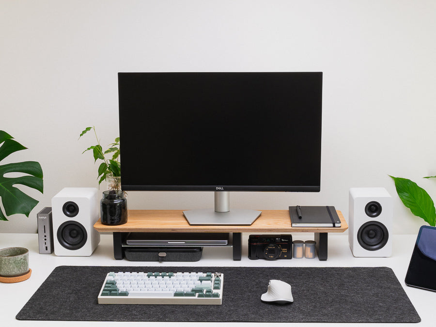 Oak Desk Shelf – MOKU WORKS