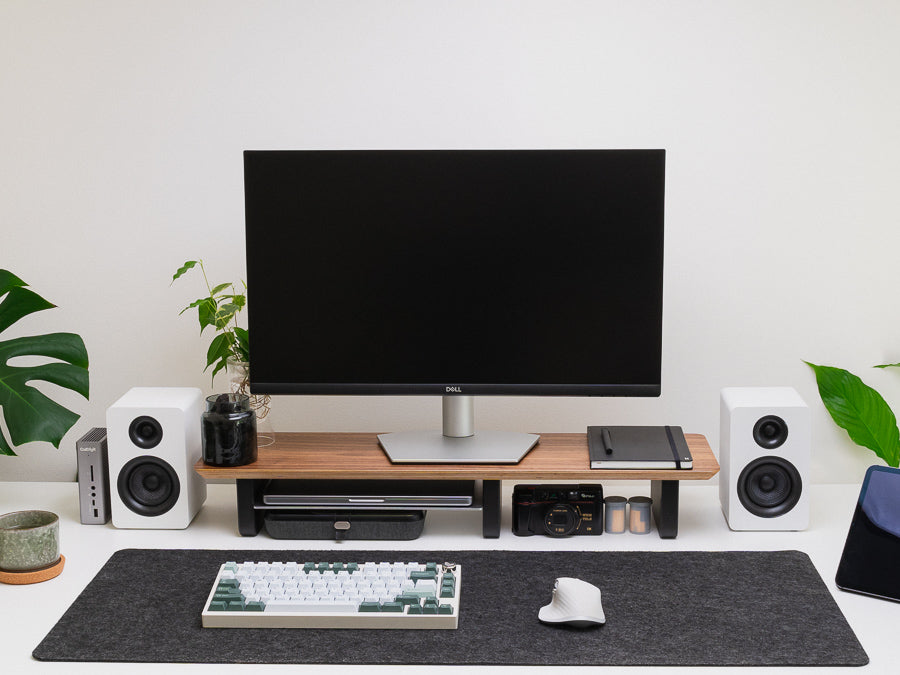 Walnut Desk Shelf – MOKU WORKS