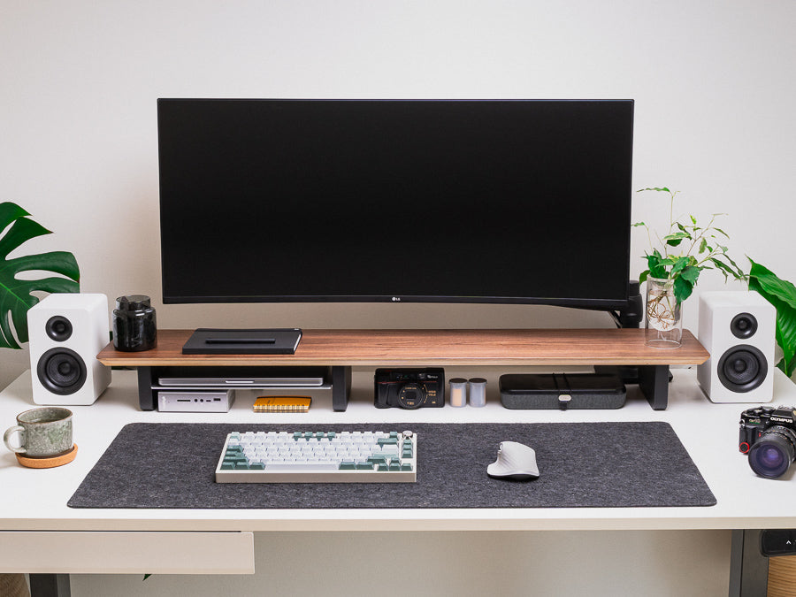 Walnut Desk Shelf – MOKU WORKS