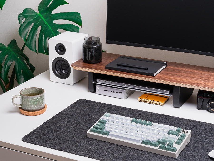 et.moku works 38WOODBASE「凛」 Walnut Desk Shelf – MOKU WORKS