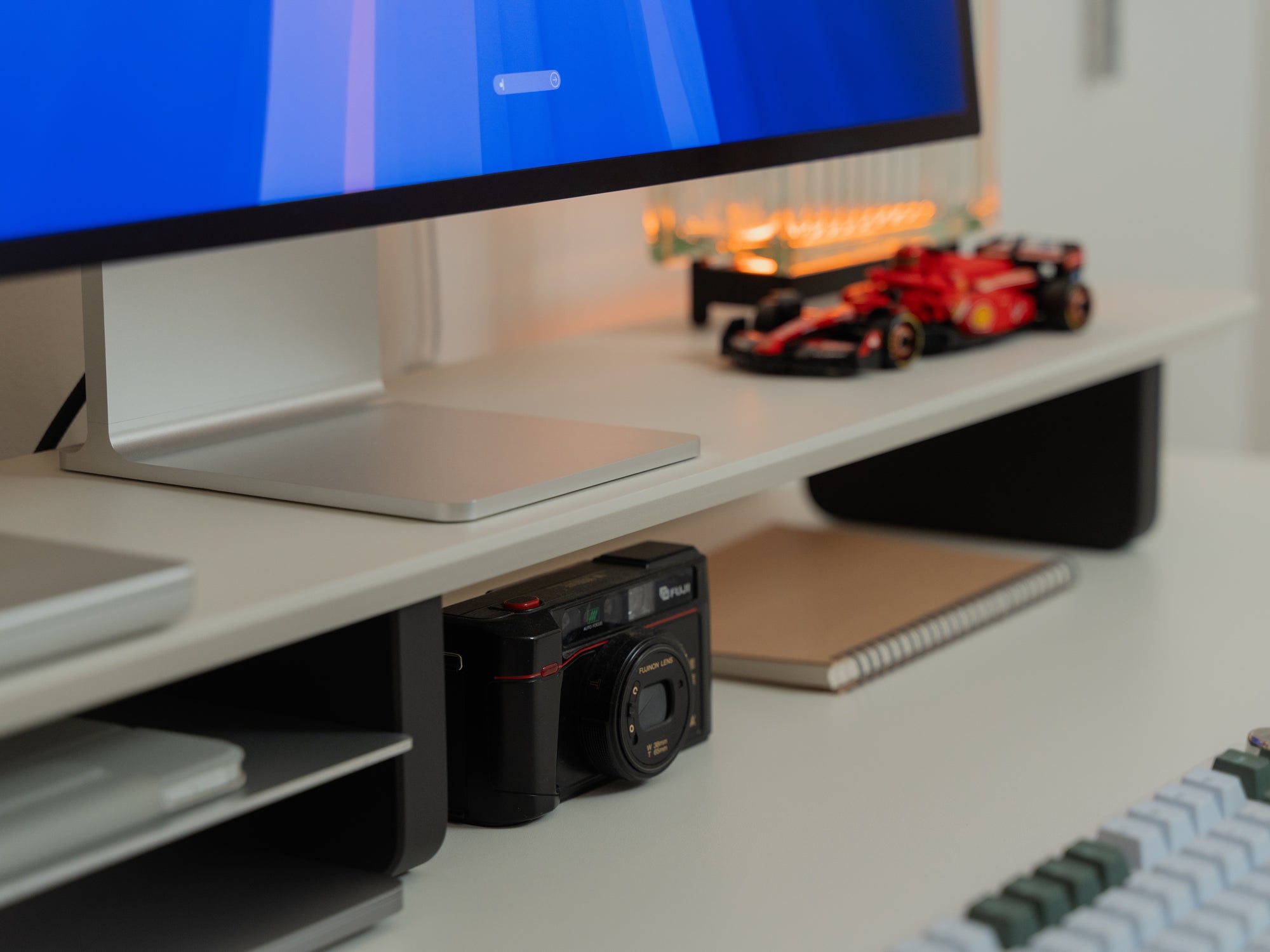 Matte White Desk Shelf