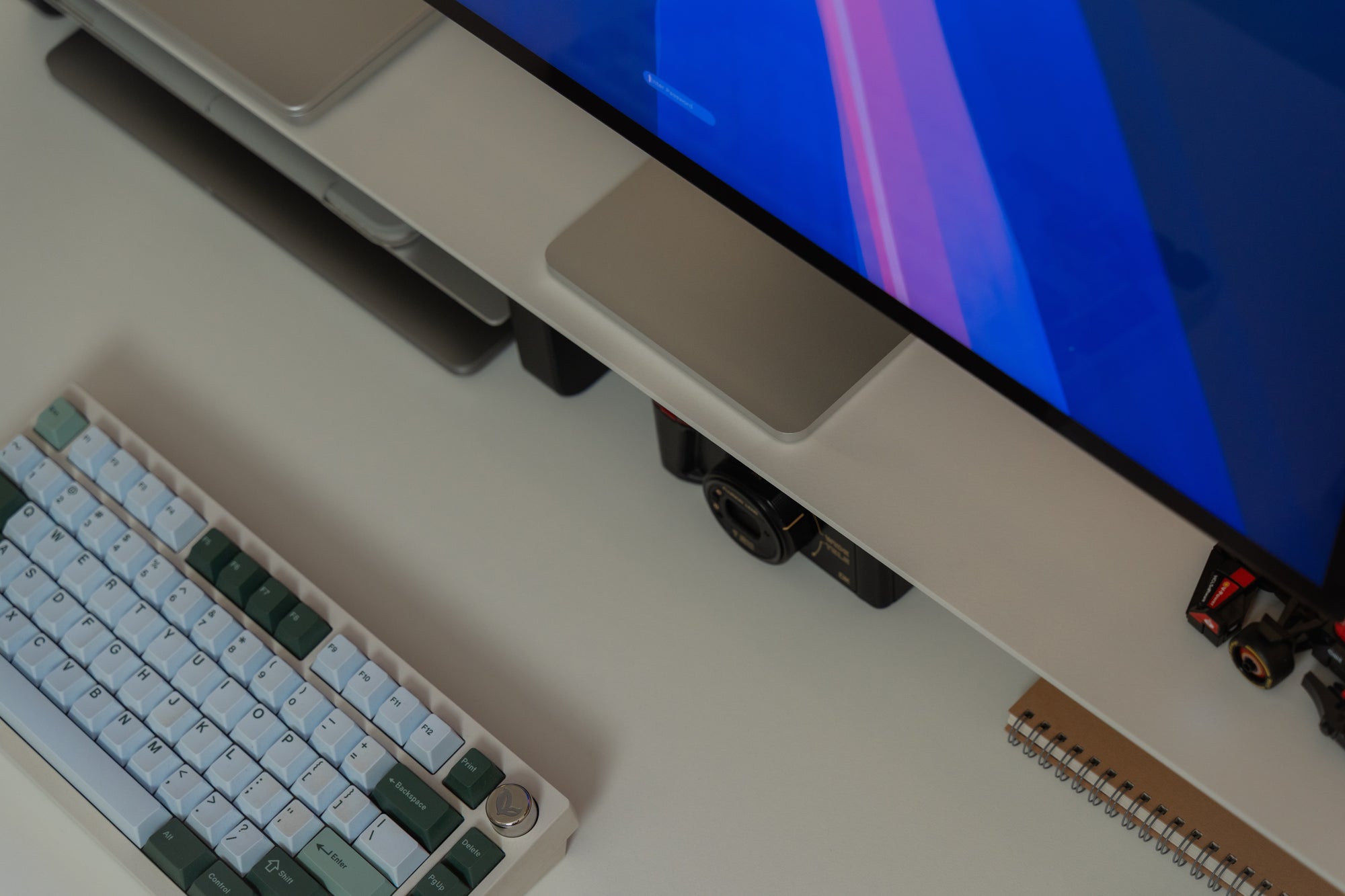 Matte White Desk Shelf