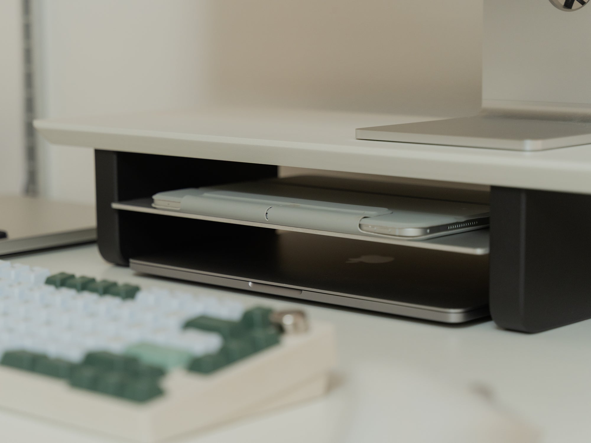 Matte White Desk Shelf